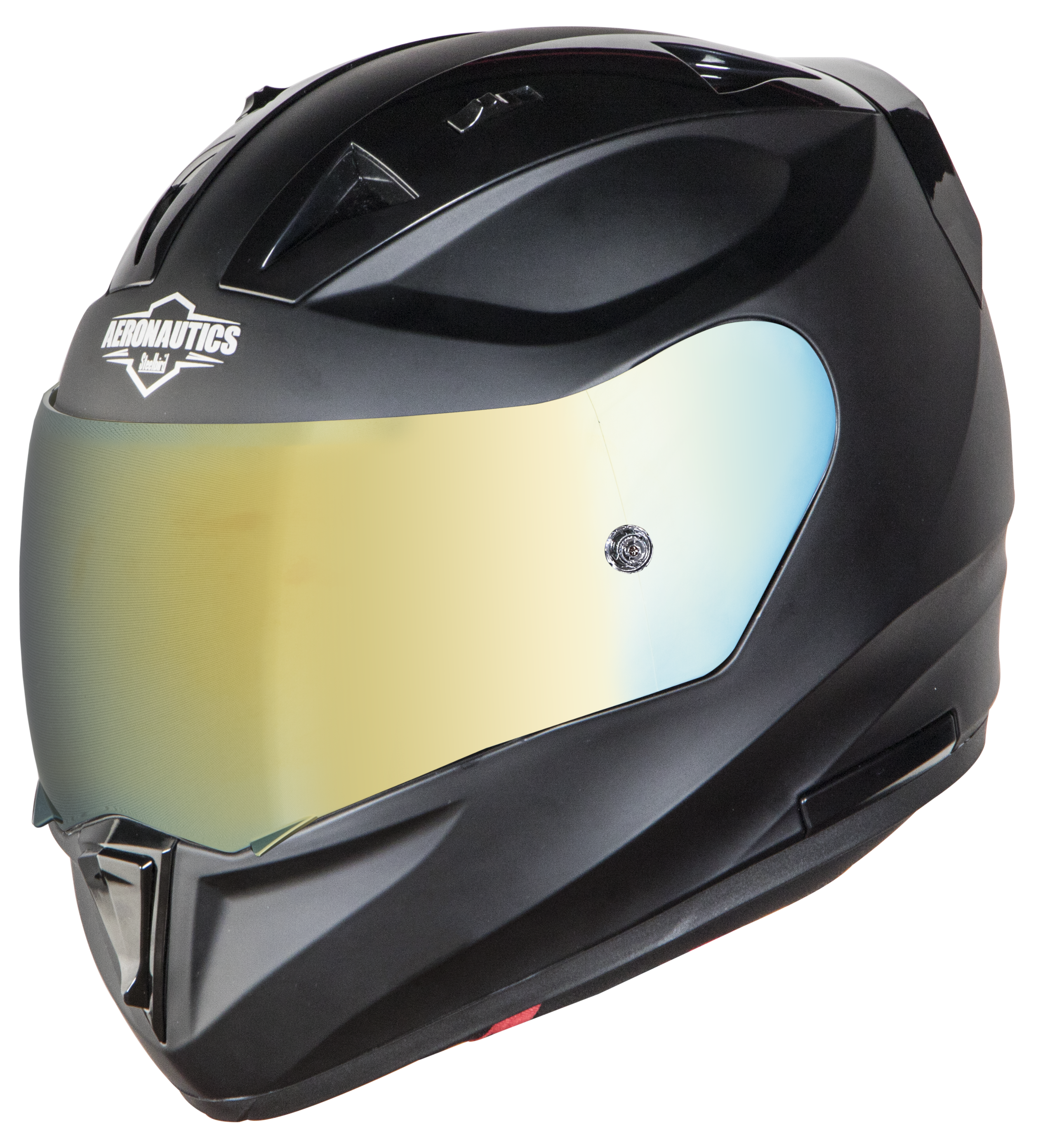 SA-1 Aeronautics Mat Axis Grey With Anti-Fog Shield Gold Chrome Visor